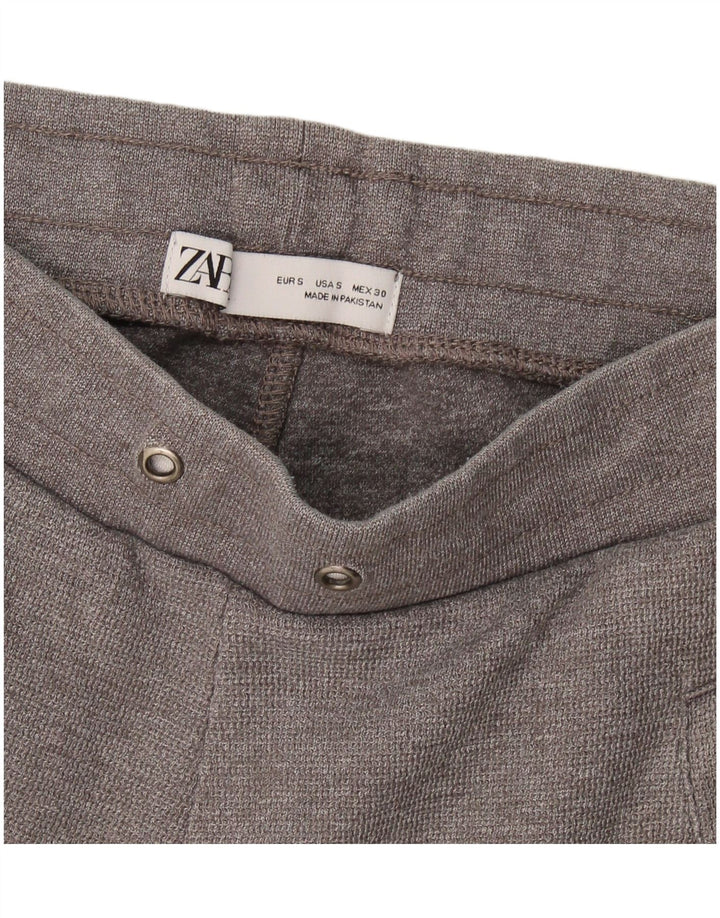 Zara Pantalon de survêtement pour femme Joggers UK 8 Small Gris