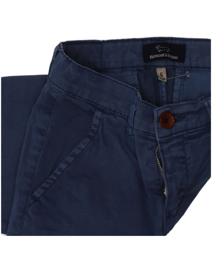 HARMONT & BLAINE Pantalon Chino Droit Garçon 5-6 Ans W22 L20 Bleu