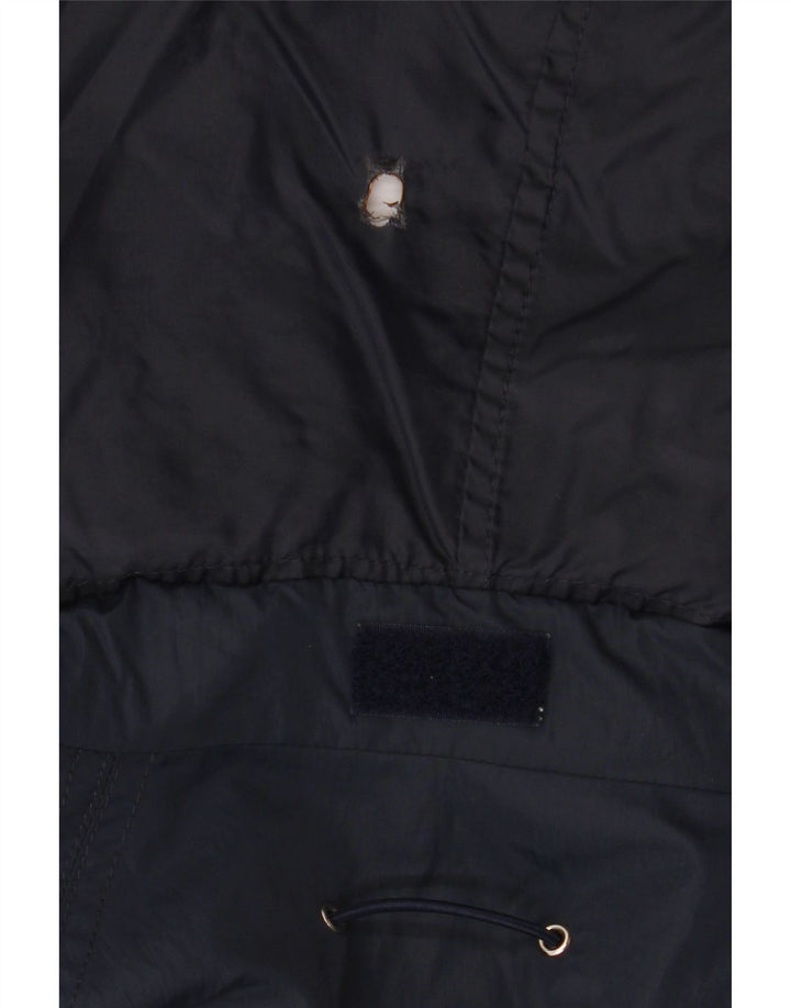Gant Veste de pluie à capuche pour femme UK 14 Medium Navy Blue Polyamide