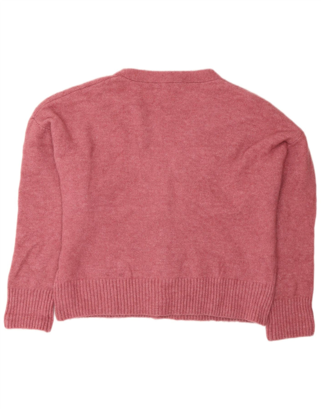 Zara Cardigan surdimensionné pour femme UK 14 Acrylique rose moyen