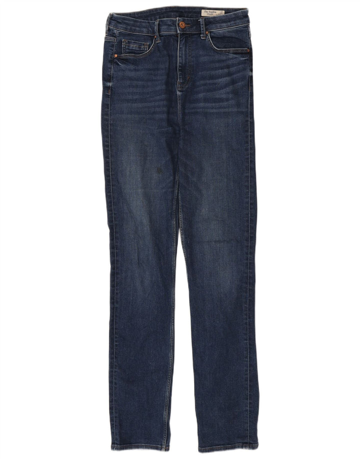MARKS & SPENCER Jean droit Sophia pour femme UK 12 Medium W30 L33 Bleu