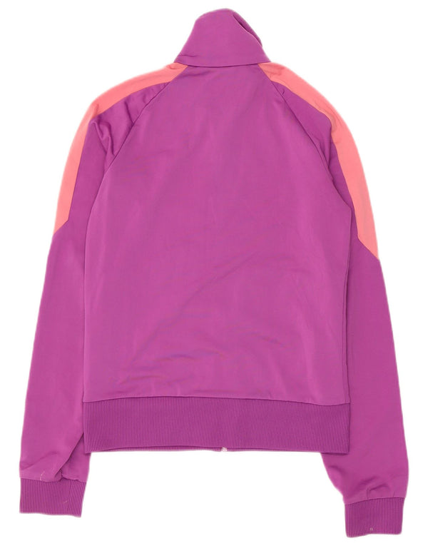 Puma Veste de survêtement pour femme UK 10 Small Violet Colourblock Polyester
