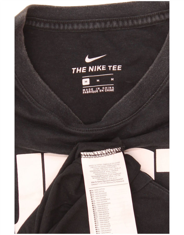 Nike T-shirt graphique pour homme en coton noir moyen