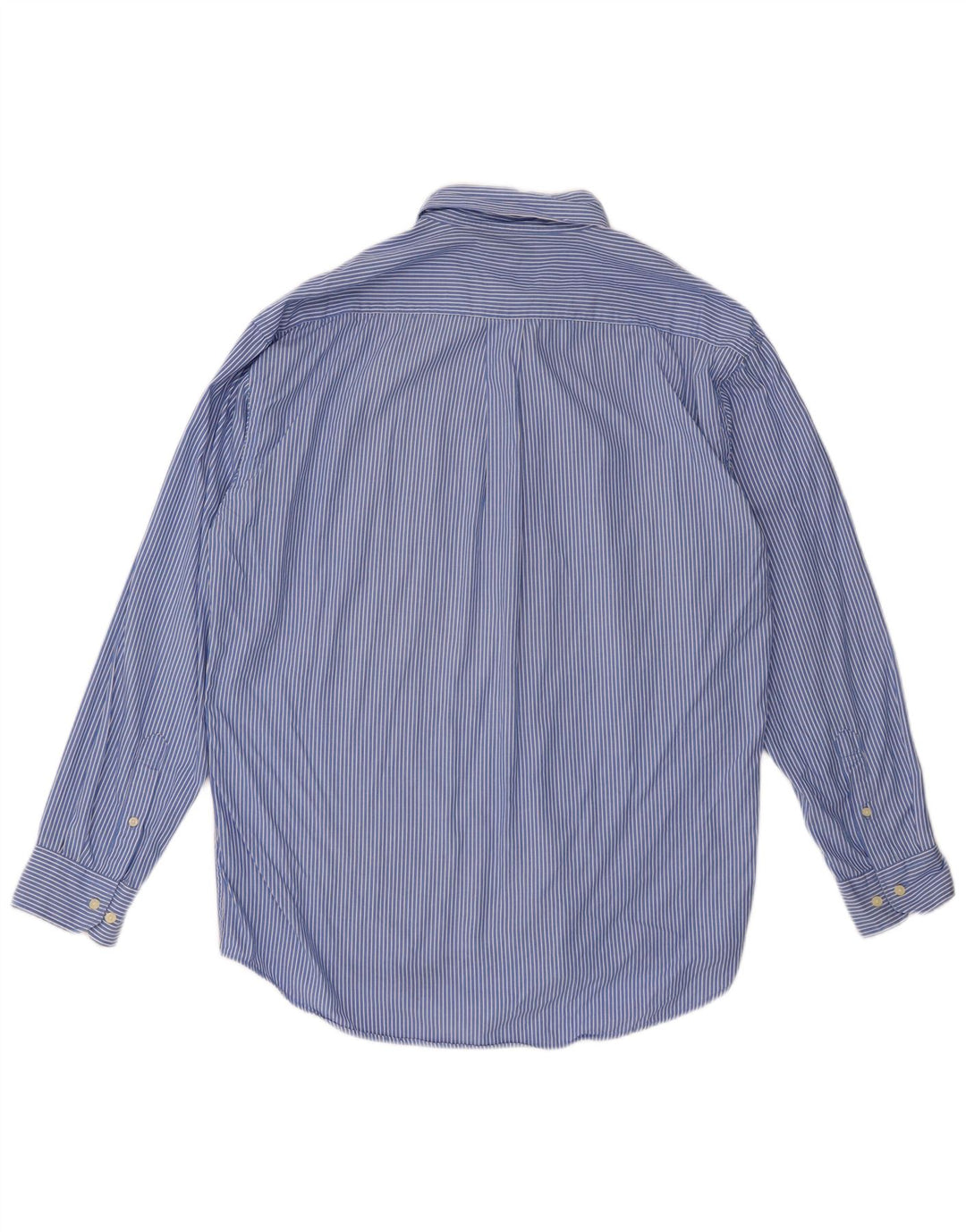 Dack's Chemise homme en coton à fines rayures bleues