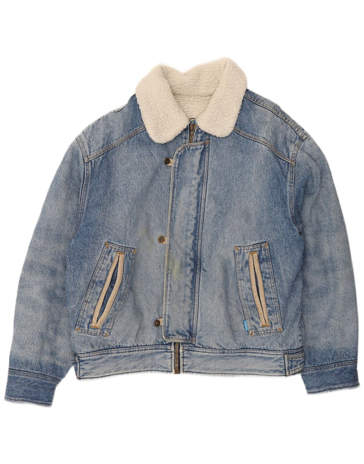 Carrera Veste en Jean Sherpa Homme UK 42 XL Bleu