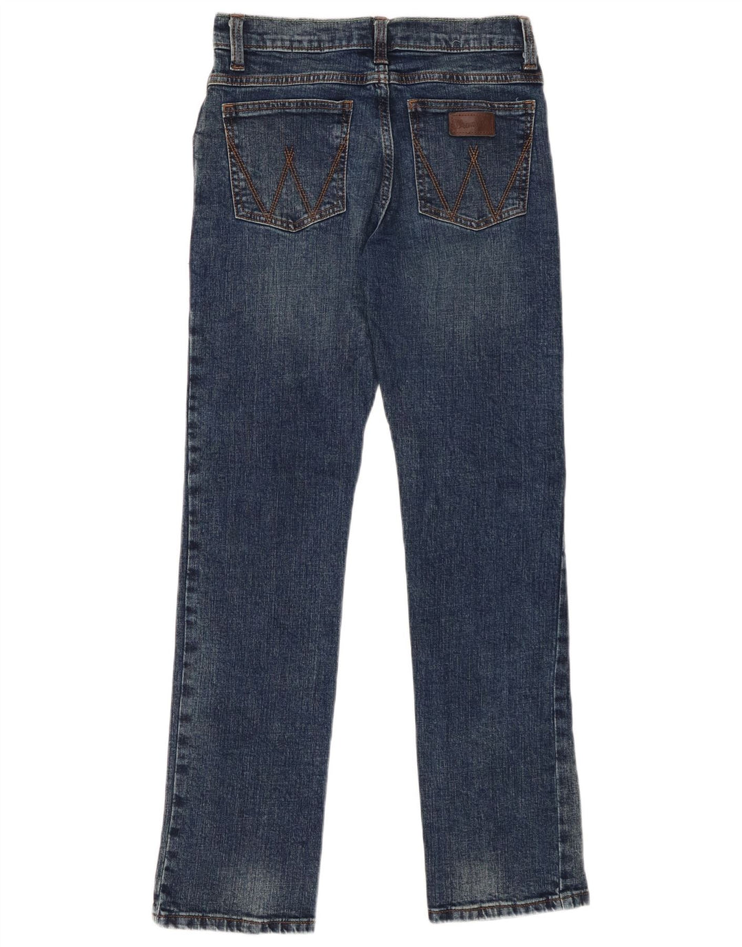 WRANGLER Jean droit slim rétro garçon 13-14 ans W26 L29 bleu coton