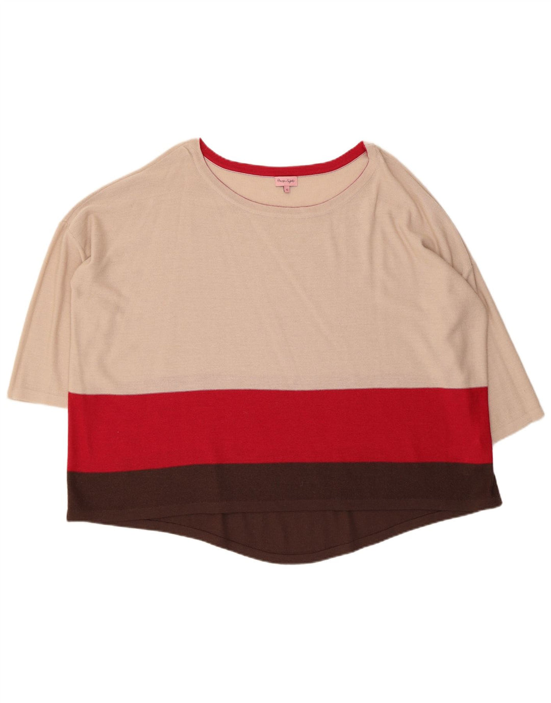 PHASE EIGHT Pull surdimensionné à col bateau pour femme UK 12 Beige moyen