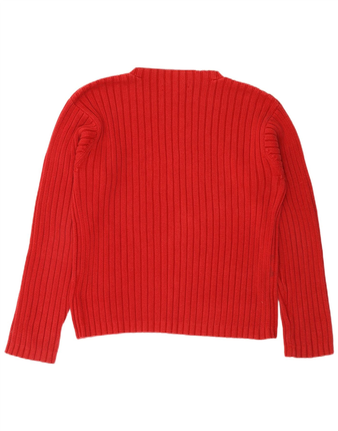 TOMMY HILFIGER Pull graphique à col rond pour femme UK 14 Rouge moyen