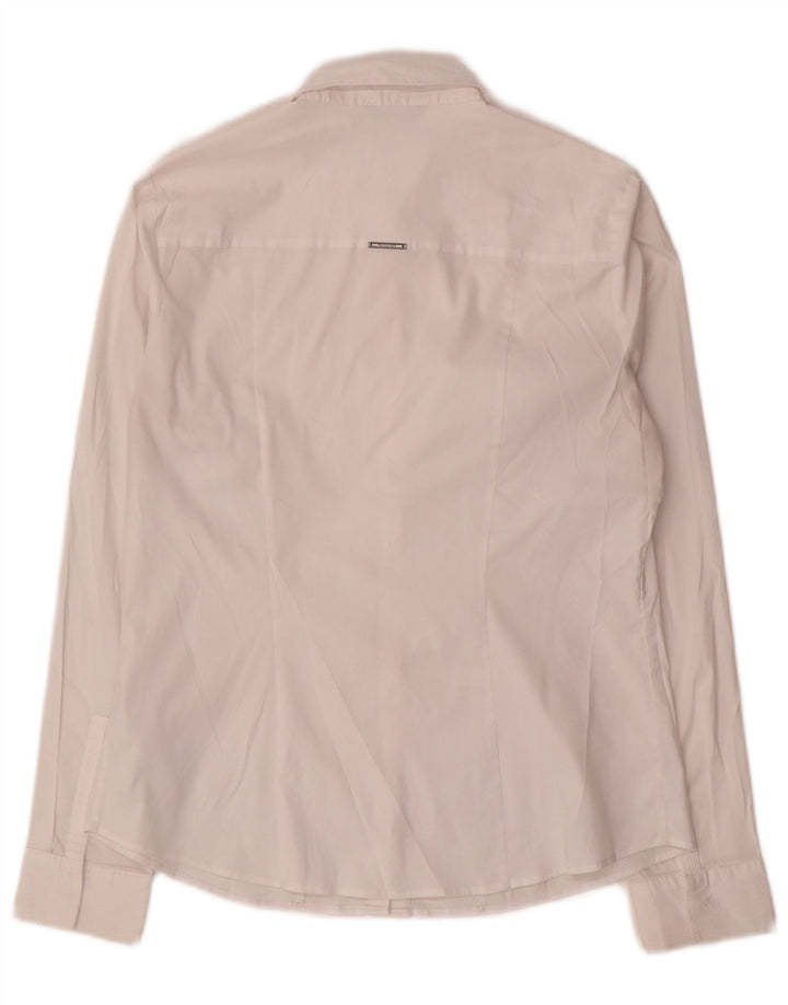 Marks & Spencer Chemise autographe pour femme UK 12 Coton blanc moyen