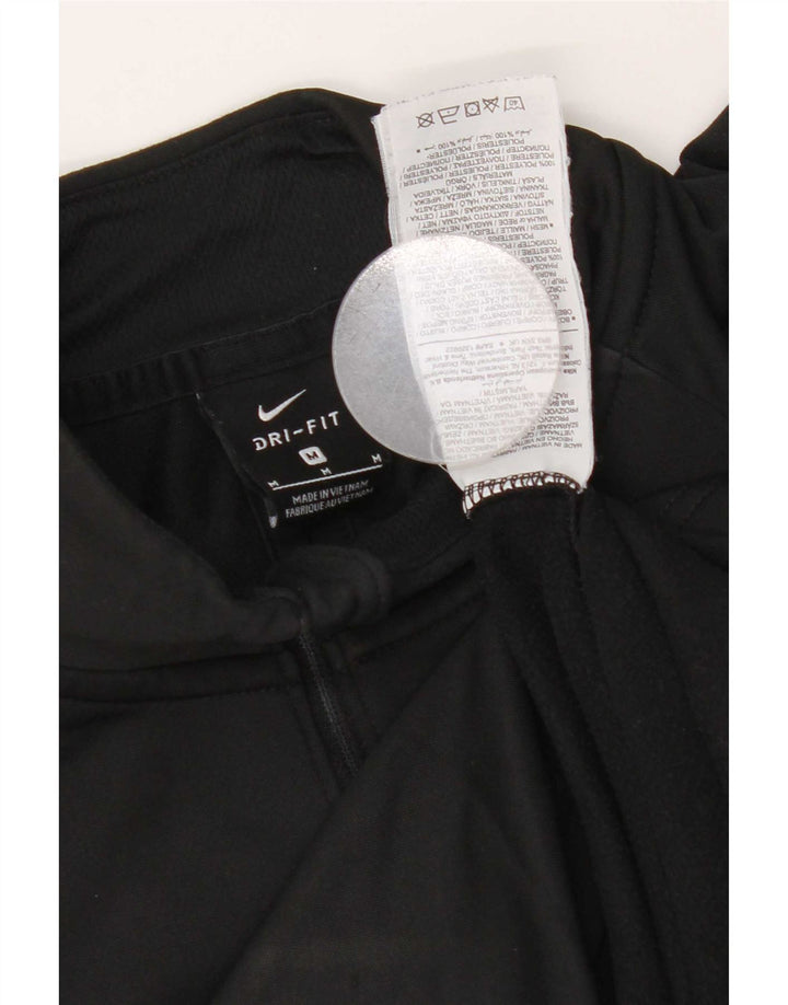 Nike Hommes Dri Fit Zip Neck Pull Survêtement Haut Noir Moyen Polyester
