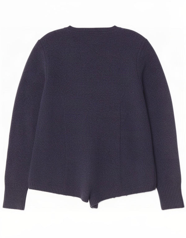 Pull Cardigan Ouvert White Stuff Femme UK 12 Medium Bleu Marine Nylon