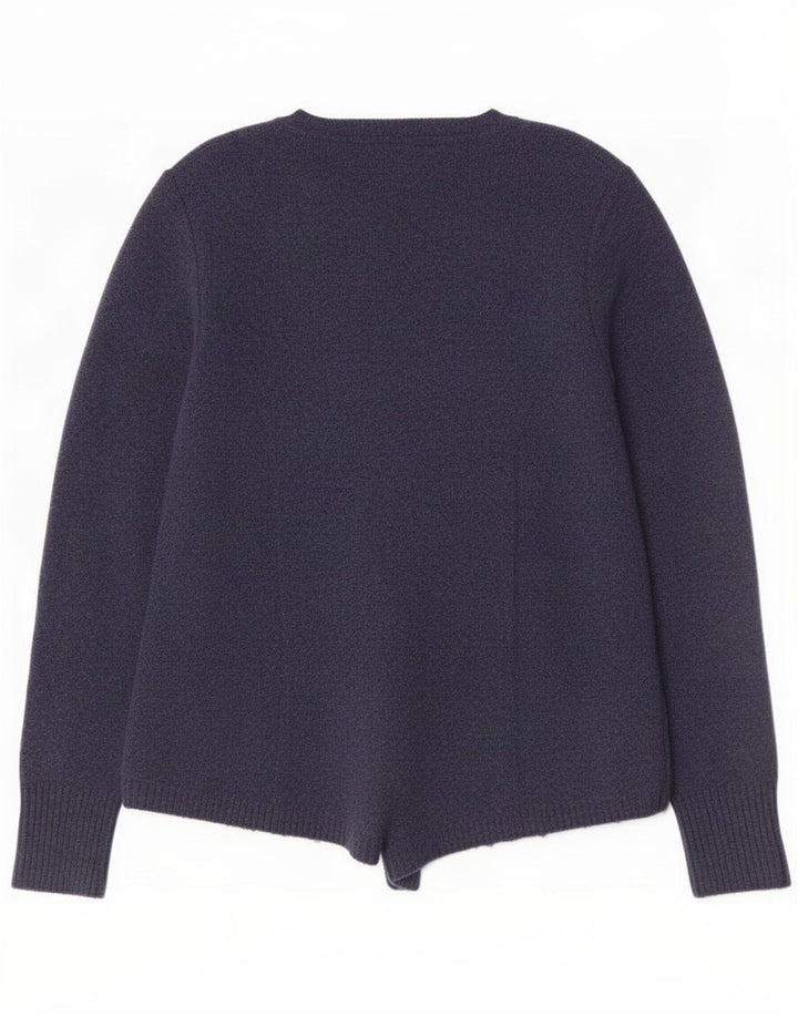 Pull Cardigan Ouvert White Stuff Femme UK 12 Medium Bleu Marine Nylon