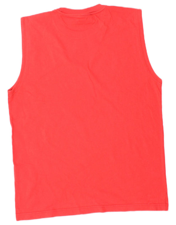 CHAMPION Débardeur Homme Rouge Moyen Coton