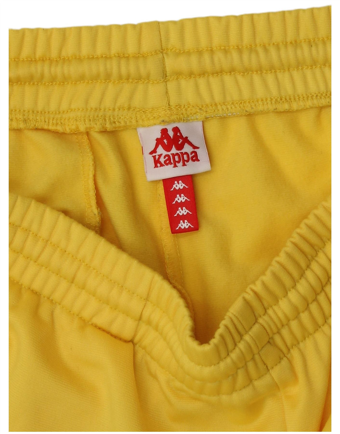 Kappa Short de Sport Graphique Homme Jaune Moyen Polyester