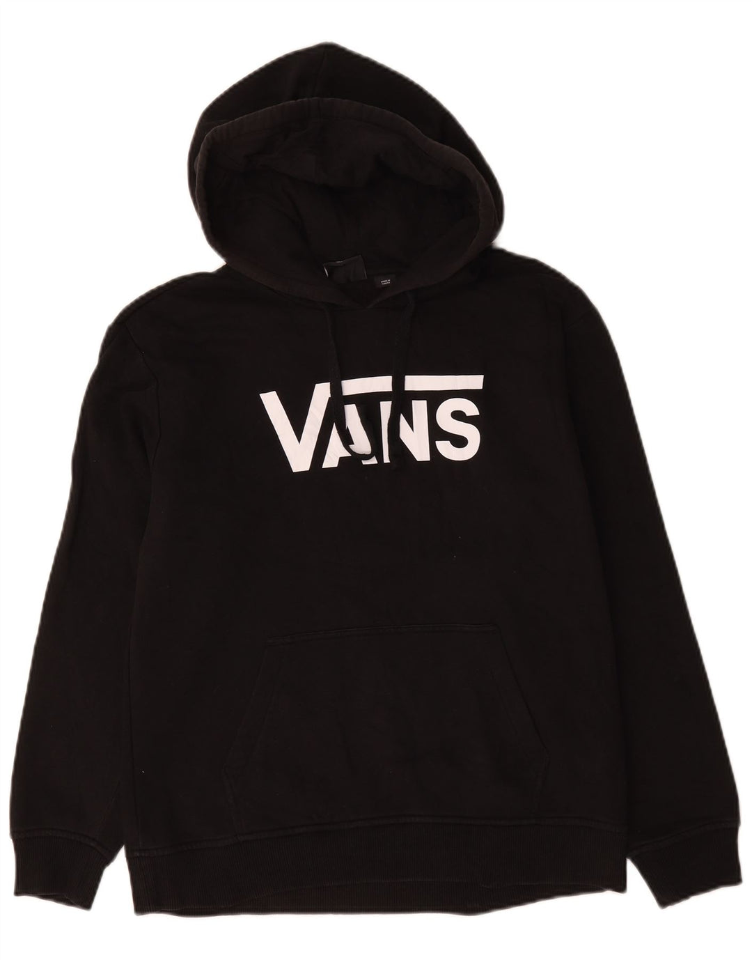 Vans Pull à capuche graphique en coton noir moyen pour homme