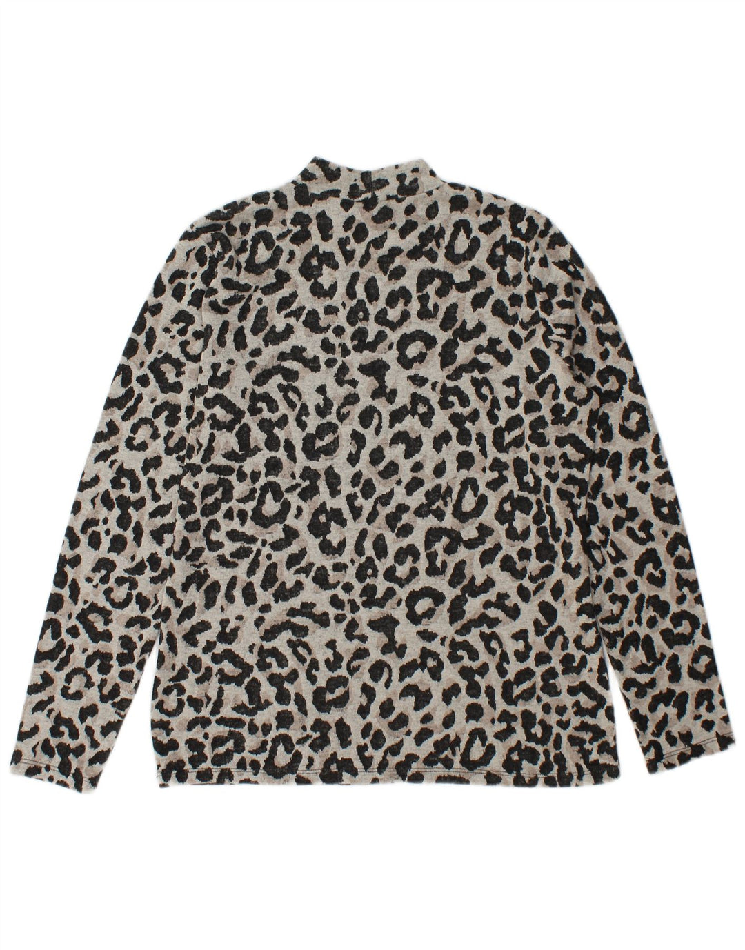 Oasis Haut Femme Manches Longues UK 44 Gris Moyen Imprimé Animal Polyester