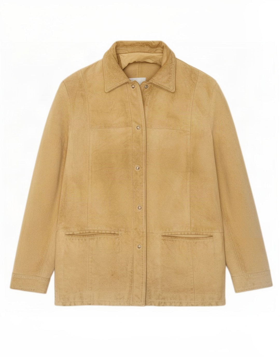 Martin Eden Veste En Daim Femme IT 42 Cuir Beige Moyen