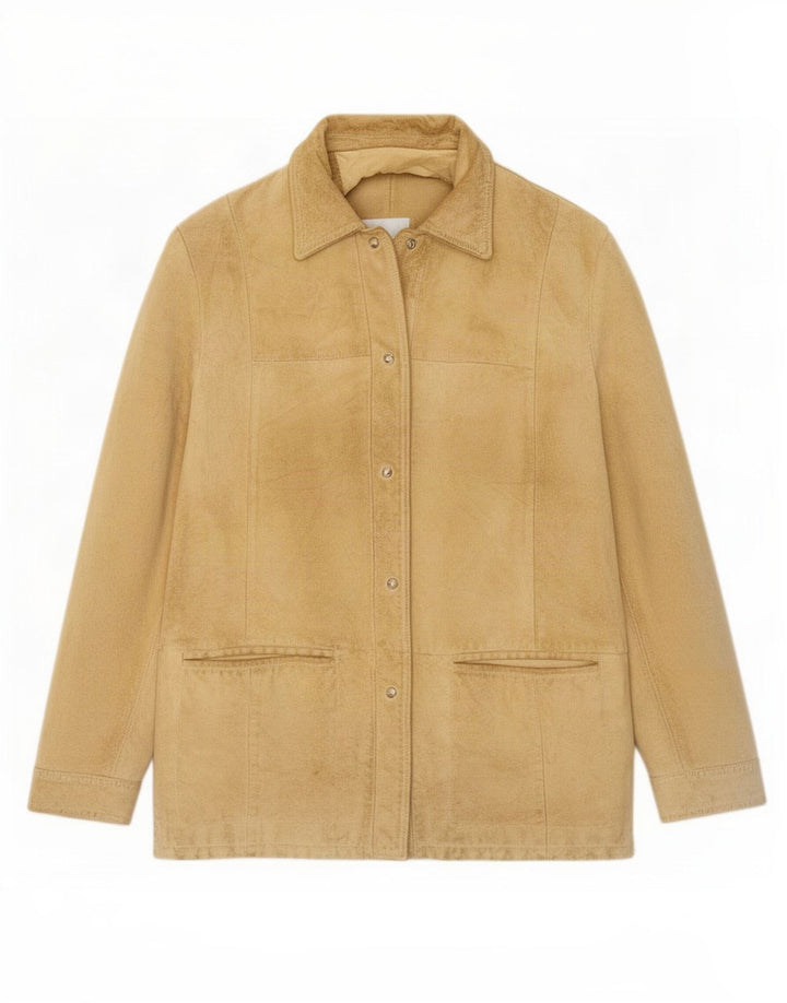 Martin Eden Veste En Daim Femme IT 42 Cuir Beige Moyen