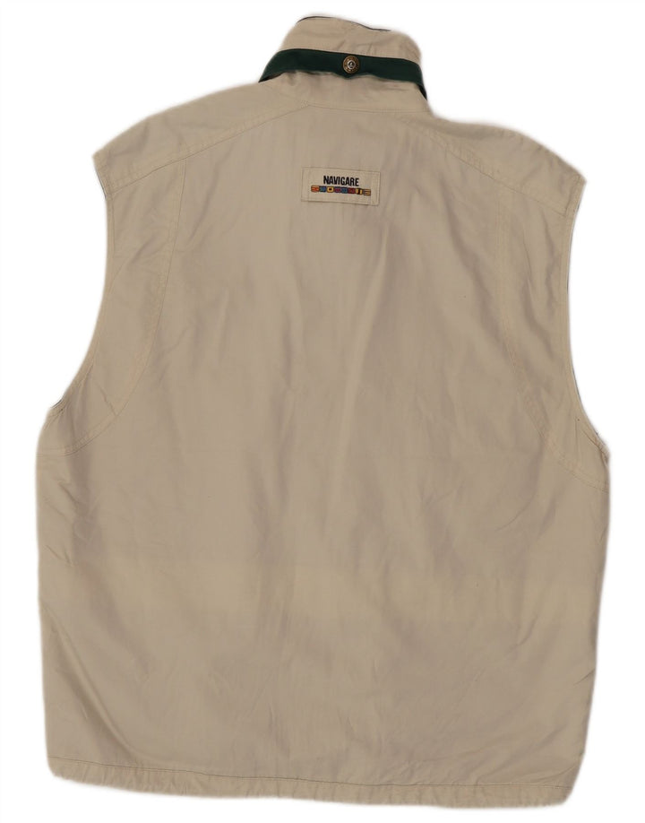 Navigare Gilet Homme UK 38 Medium Off White