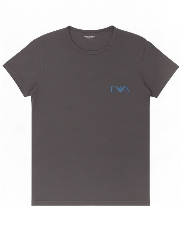 Emporio Armani Mens T-Shirt Top Large Grey Cotton
