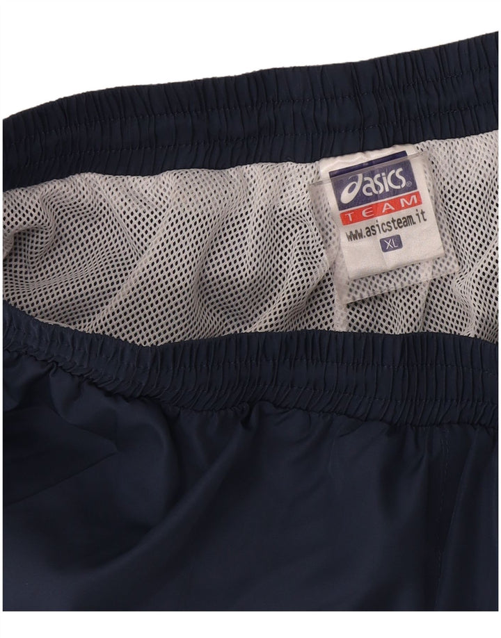 Asics Pantalon de survêtement homme XL bleu marine polyester