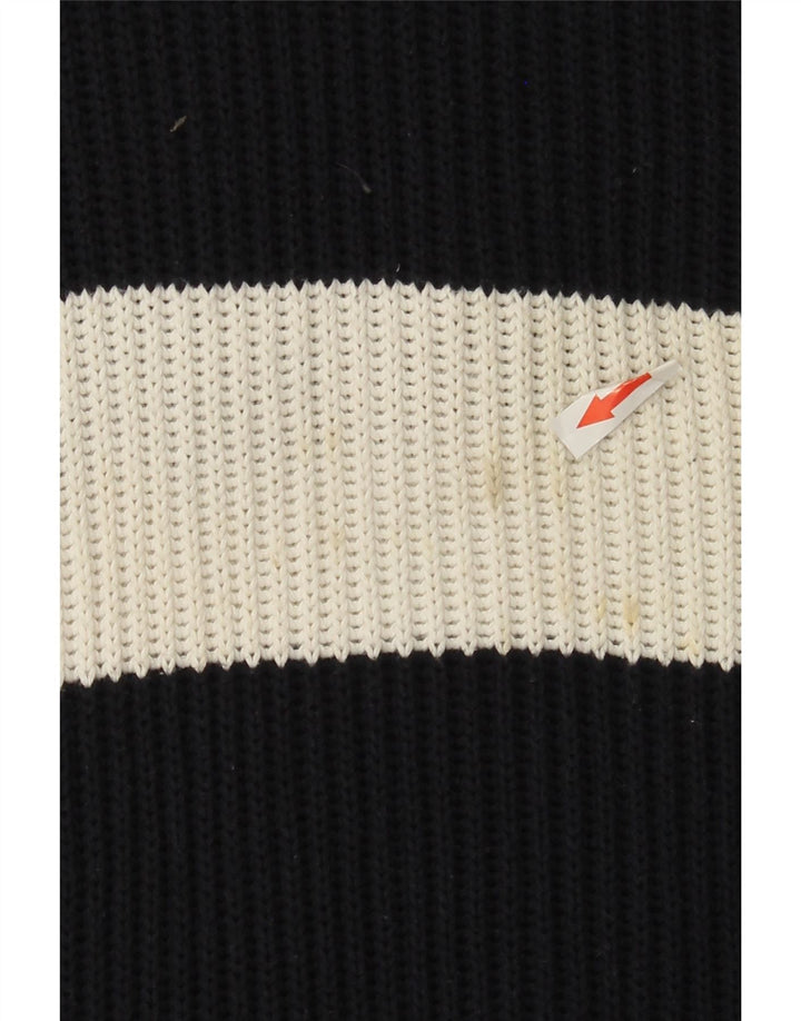 French Connection Pull Col Roulé Homme Bleu Marine Rayé Moyen
