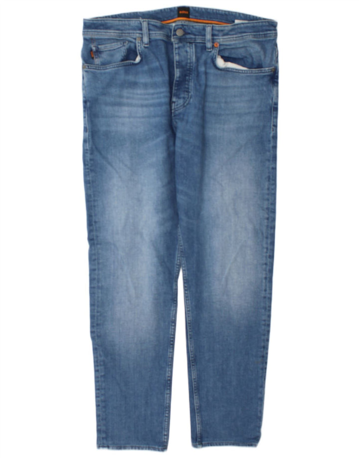 Hugo Boss Jean Slim W36 L32 Bleu Coton Homme