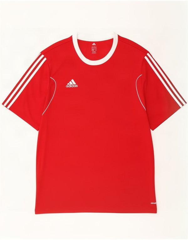 Adidas Hommes Climalite T-Shirt Haut 2XL Rouge Polyester