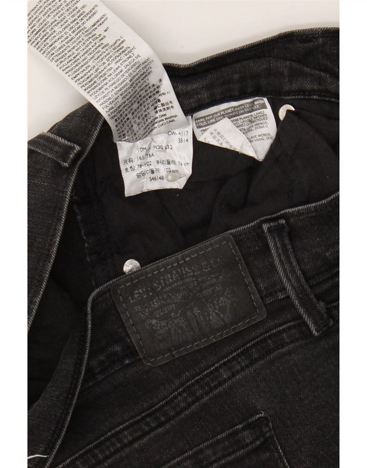 Levi's Jean Droit 505 Femme W30 L32 Noir Coton