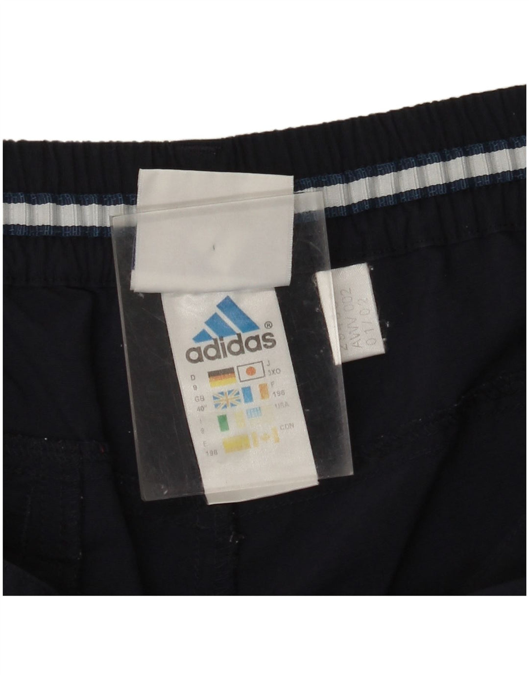 ADIDAS Pantalon Capri Droit Homme W40 L21 Bleu Marine Polyamide