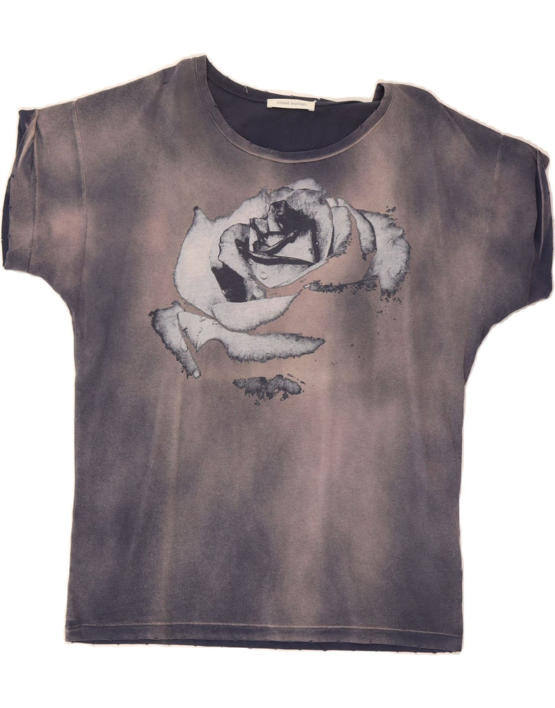 PIERRE BALMAIN Mens Graphic T-Shirt Top XS Navy Blue Tie Dye Designer Vintage Pierre Balmain and Second-Hand Pierre Balmain from Messina Hembry 