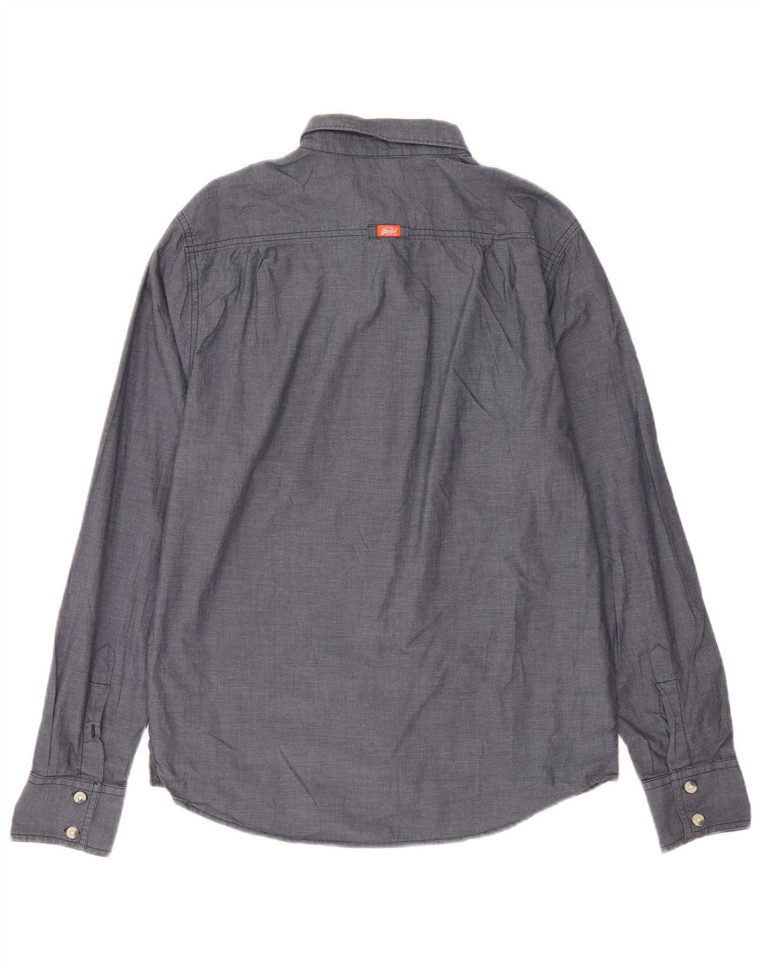Superdry Chemise Homme Large Gris Coton