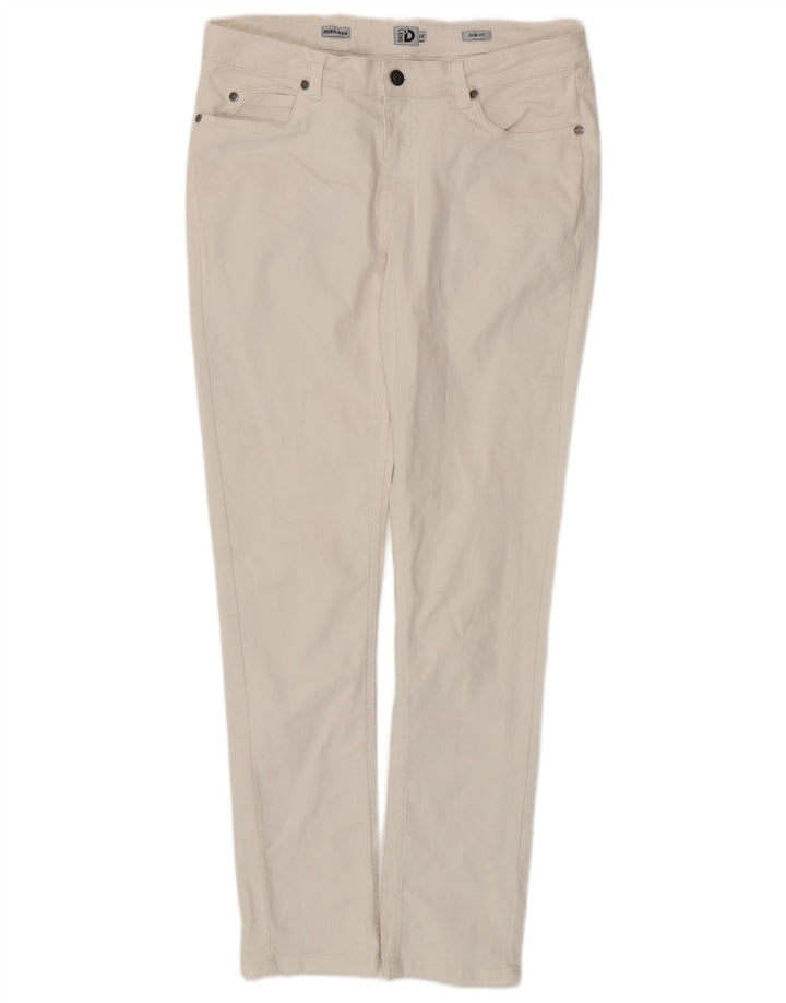 Dack's Jean Slim Femme IT 44 Medium W32 L28 Coton Blanc