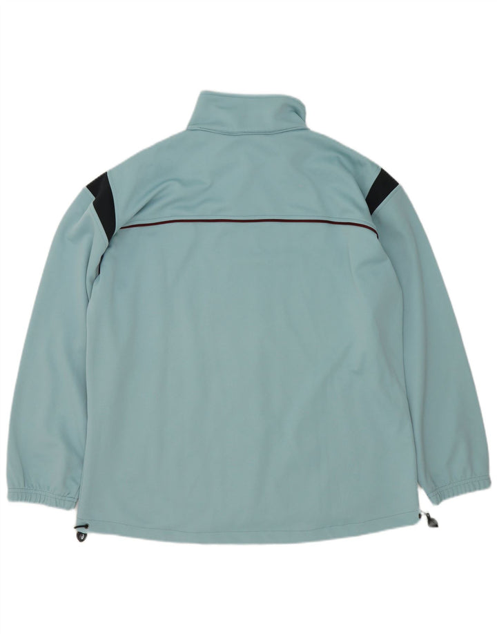 Asics Veste de survêtement pour homme 2XL Bleu Colorblock Polyester