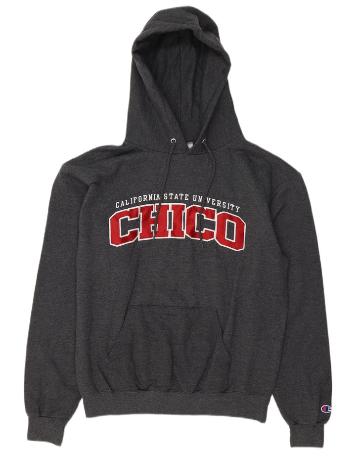 Champion Pull à Capuche Chico University Graphic Homme Gris Moyen Coton