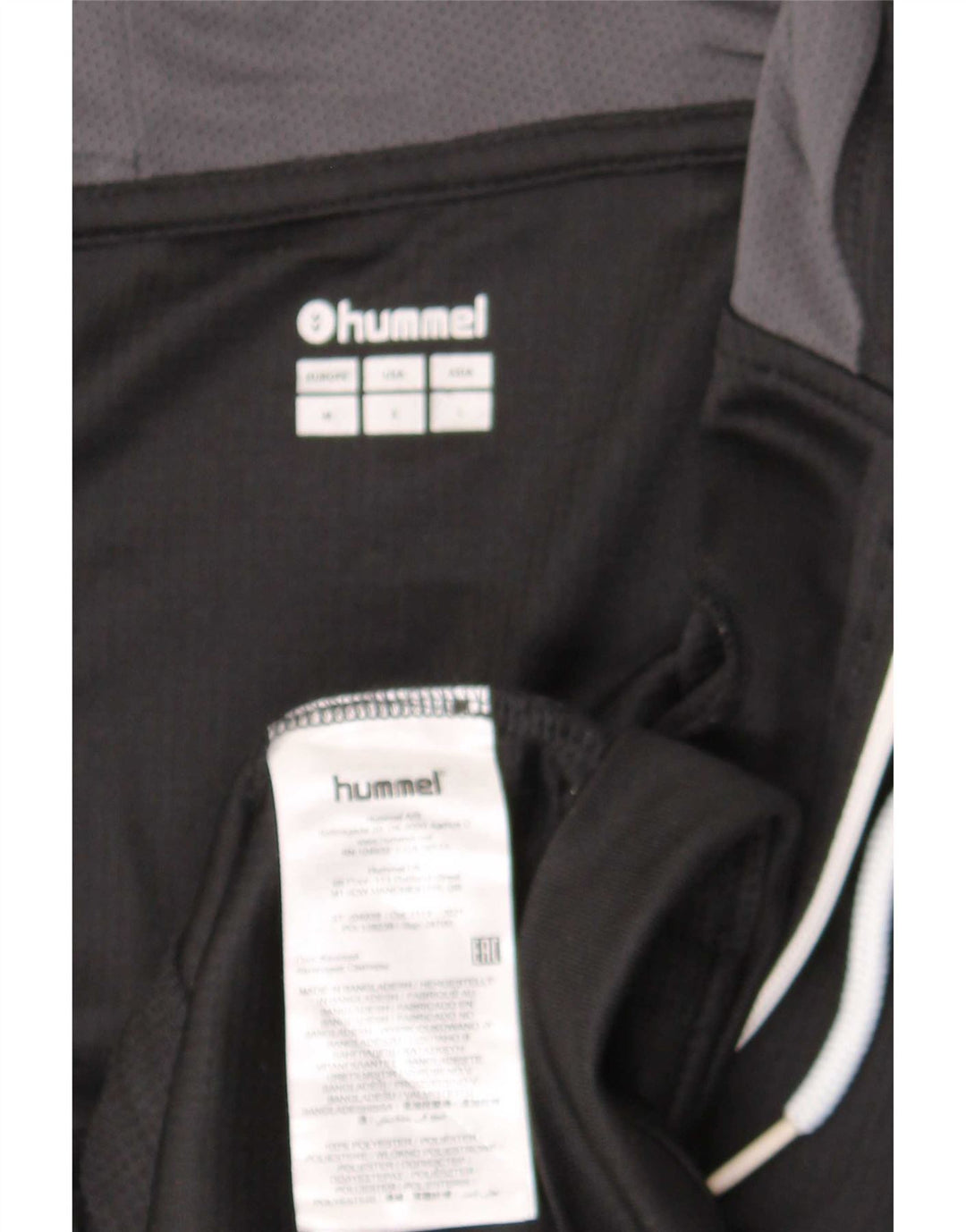 Hummel Sweat à Capuche Graphique Zippé Homme Noir Moyen Polyester