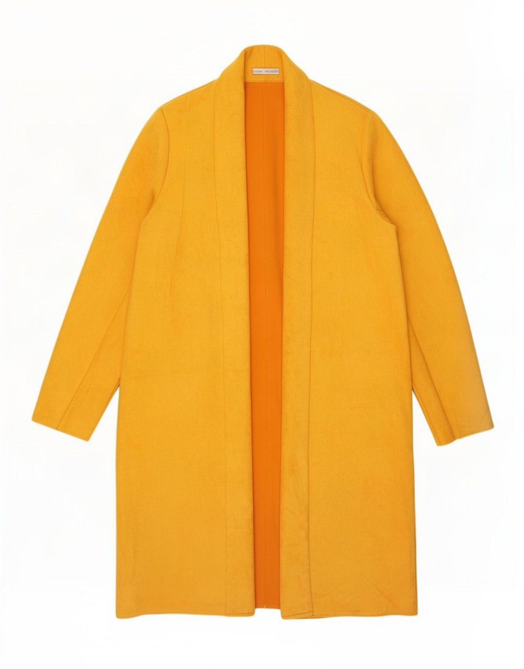 Zara Manteau ouvert pour femme UK 18 XL Jaune Polyester