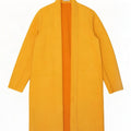 Zara Manteau ouvert pour femme UK 18 XL Jaune Polyester
