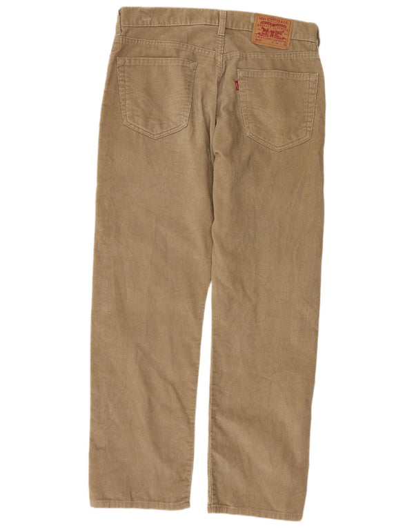 Levi's Pantalon droit 505 Regular Fit en velours côtelé W34 L30 Homme Beige Coton