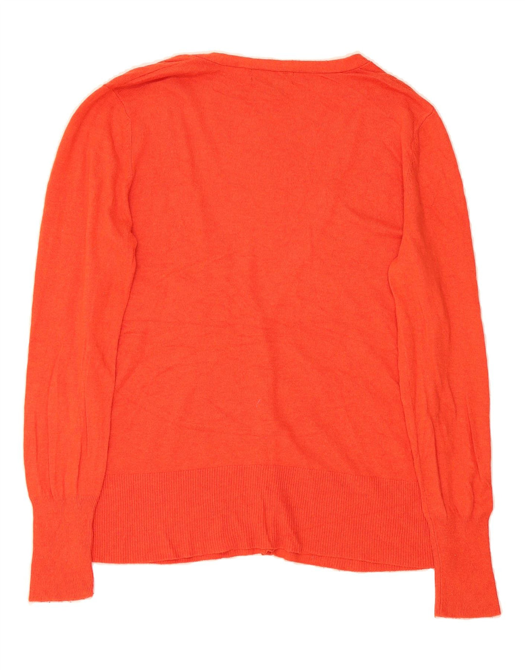 MOSSIMO Womens Cardigan Sweater UK 14 Large Orange Nylon Vintage Mossimo and Second-Hand Mossimo from Messina Hembry 
