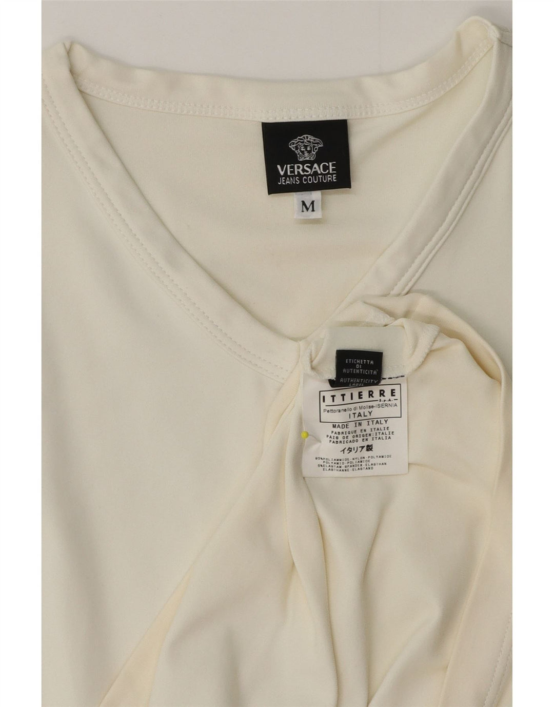 Haut T-Shirt Ittierre Polyamide Blanc Moyen | Versace Homme