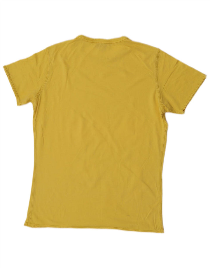 Diesel T-Shirt Graphique Homme Petit Jaune