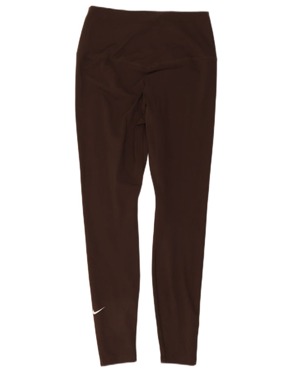 Legging Nike Dri Fit pour femme UK 12 Polyester marron moyen