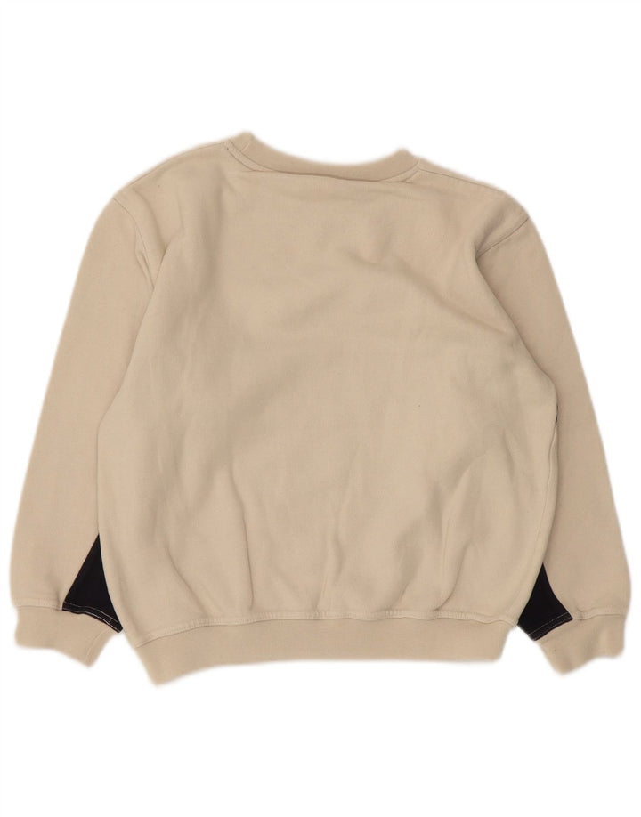 Reebok Sweat-shirt graphique pour garçon 10-11 ans Beige moyen colour block