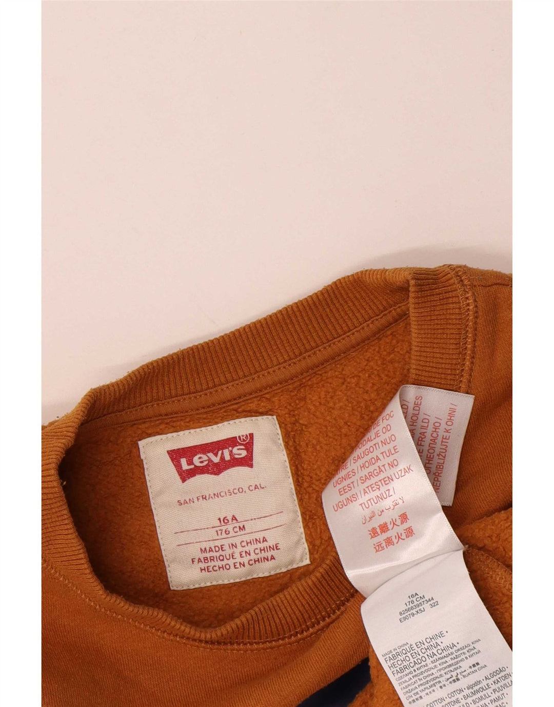 Levi's Sweatshirt Graphique Garçon 15-16 ans Marron Coton