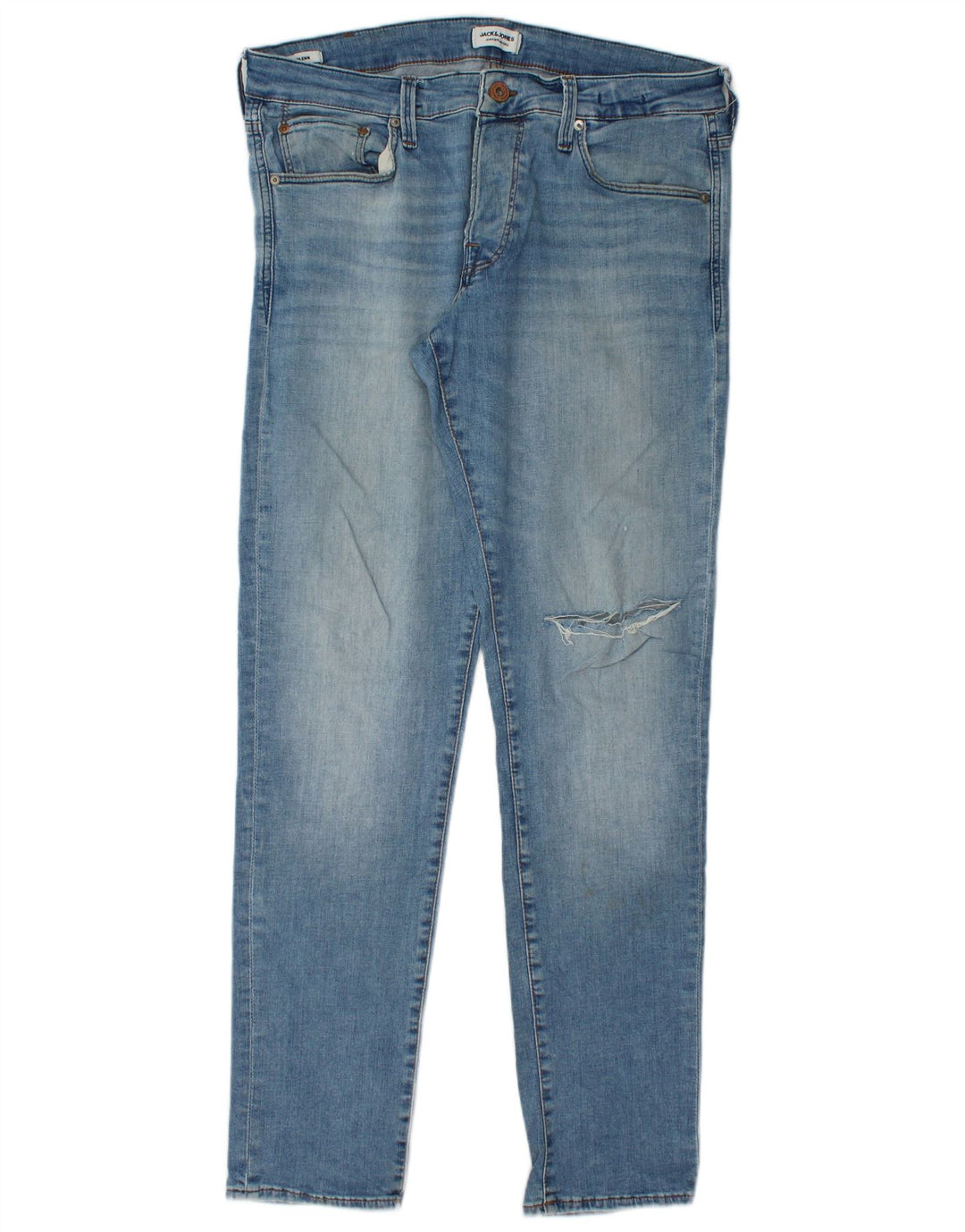 JACK & JONES Jean Slim GLENN W33 L32 Homme Bleu Coton
