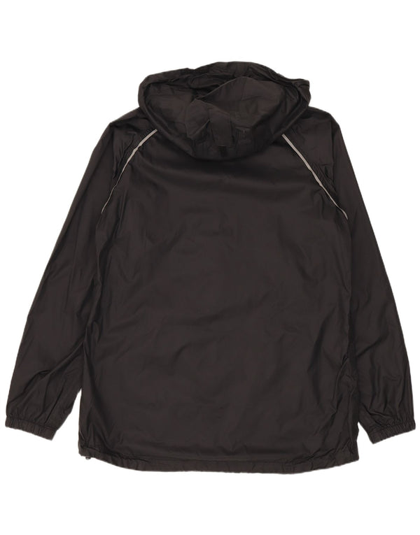 Mountain Warehouse Veste de pluie à capuche pour femme UK 12 Medium Noir Nylon