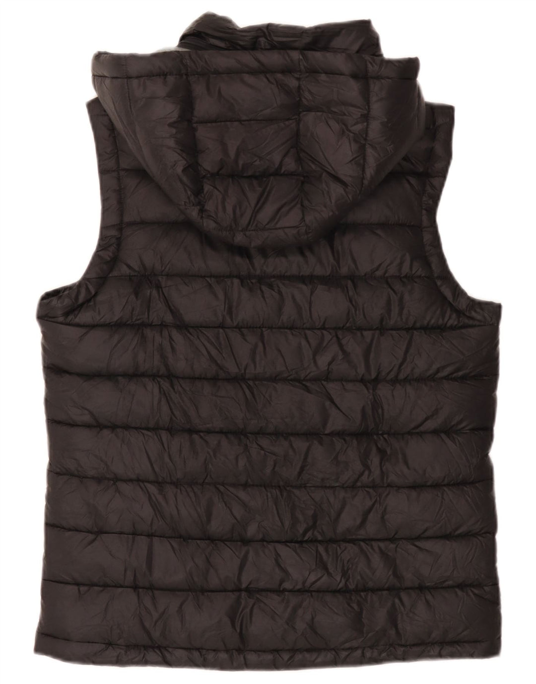 Champion Gilet rembourré à capuche pour homme UK 36 Petit Noir Polyester