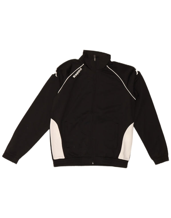 Kappa Veste de Survêtement Graphique Garçon 11-12 Ans Noir Colorblock
