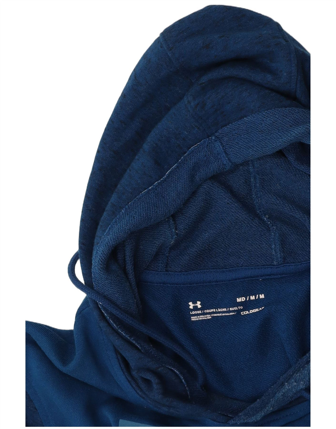 UNDER ARMOUR Pull à Capuche Cold Gear Graphic Homme Bleu Moyen Moucheté